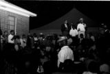 Man addressing an audience at a night gathering during the "March Against Fear" through Mississippi, begun by James Meredith.