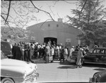 Congregants at front of church, Los Angeles, 1956