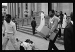 D.C. riot aftermath -- food distributing center