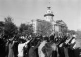 Protest march outside the State House