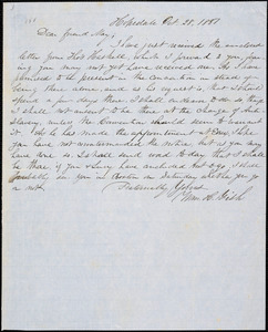 Letter from William Henry Fish, Hopedale, [Massachusetts], to Samuel May, 1851 Oct[ober] 28