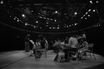 CAA orchestra on a round stage - side view