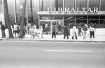 Protesters at South African Consulate, Los Angeles, 1984