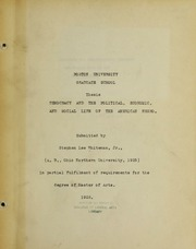 Democracy and the political, economic, and social life of the American negro.