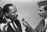 Martin Luther King, Jr., being interviewed at Tabernacle Baptist Church in Selma, Alabama.