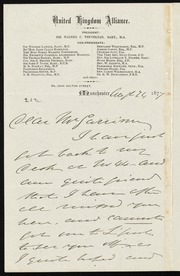 Letter to] Dear Mr. Garrison [manuscript