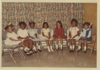 Thumbnail for Little Miss Y Pageant, 1968. Contestants Include Ann Harrison, Wanda Lester, Vicky Leicester, Kim Goodwin, Danette Giles, Carol Cunningham, Nitza Jones, Jackie Lindsey