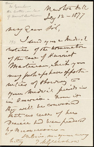 Letter from Thomas Michael Greenhow, [Newcastle upon Tyne, England], to William Lloyd Garrison, July 12 - 1877