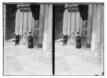 Tomb of the Crusader d'Aubigny. Placing stone marker [Church of the Holy Sepulchre]