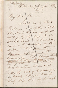 Letter from William Robson, Warrington, [England], to William Lloyd Garrison