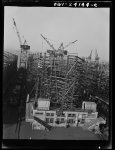 Thumbnail for Baltimore, Maryland. Way no. 8 of the Bethlehem-Fairfield shipyards, showing the Liberty ship Frederick Douglass in its early stage of construction