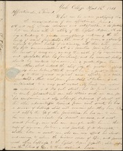 Letter to] Affectionate Friend [manuscript