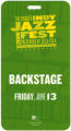 2008 Indy Jazz Fest backstage pass