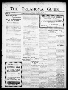 The Oklahoma Guide. (Guthrie, Okla. Terr.), Vol. 12, No. 20, Ed. 1 Thursday, August 11, 1904 The Okla. Guide