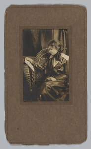 Photograph of a girl reading