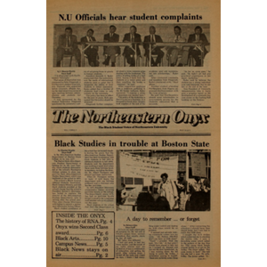 The Northeastern onyx. May 10, 1977