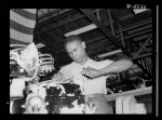 Production. Aircraft engines. A skilled mechanic and determined war worker, Zed W. Robinson, proves that skin pigment bears no relation to efficiency of work. He's one of many Negroes employed in a large Midwest aircraft plant in skilled and semi-skilled capacity. Tightening bolts of a cylinder barrel during the final build-up of an airplane engine is one of the jobs which, until fairly recently, was closed to members of his race. But this war demands that no American because of race, creed or color shall be barred from work. Melrose Park, Buick plant