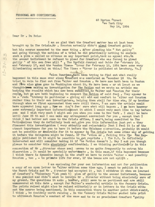 Letter from Martha Gruening to W. E. B. Du Bois