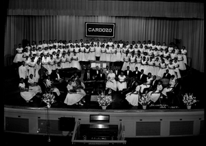 Cardozo High School Orchestra and Glee Club, June, 1957 [cellulose acetate photonegative]