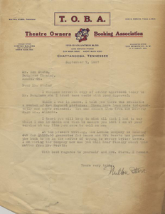 Letter: Nashville, Tennessee to Ben Stein, Macon, Georgia, 1927 Sept. 7