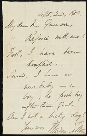 Letter to] My dear Mr. Garrison [manuscript