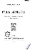 Études américaines; race blanche--race noire--race rouge--Jones de Chicago