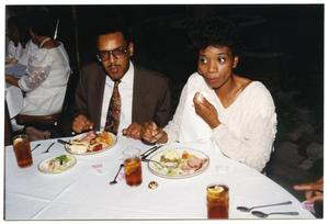 Dining Man and Woman at Dorothy Washington Celebration