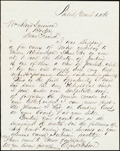 Letter from Alfred Harry Love, Philad[elphia, Pa.], to William Lloyd Garrison, March 1, 1864