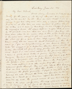 Letter from Anne Warren Weston, Duxbury, [Mass.], to Deborah Weston, June 22, 1840