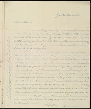 Letter to] Dear Madam [manuscript