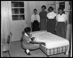 Students in Observing the Teacher in a Homemaking Class