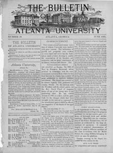 The bulletin of Atlanta University, June 1891 no. 29, Atlanta, Georgia