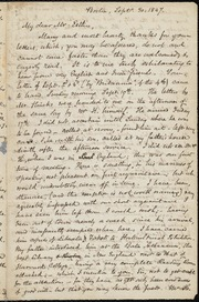 Letter to] My dear Mr. Estlin [manuscript