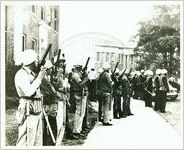 Troops on the Oxford, Mississippi Square