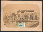 [Unidentified Union gun crew with 32-pounder cannon at Camp Defiance, Cairo, Illinois]