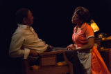 David Alan Anderson and Tracey N. Bonner in a scene from the play The mountaintop