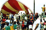 View of stage during Juneteenth Celebration