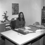 Woman at Desk, Los Angeles, 1972