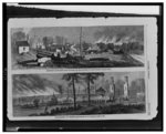 Destruction of the depots, public buildings, and manufactories at Atlanta, Georgia, November 15, 1864 The Fourteenth and Twentieth Corps moving out of Atlanta, November 15, 1864.