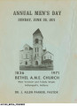 Bethel A.M.E. Church Men's Day Journals, 1970s