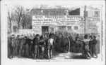 Recruiting for the war--scene at the recruiting tents in the park, New York