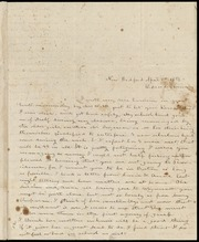 I wrote my dear Caroline in great haste... [manuscript]