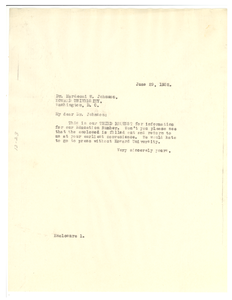 Letter from W. E. B. Du Bois to Howard University