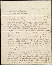 Letter to] Mrs M W Chapman, My dear Madam [manuscript