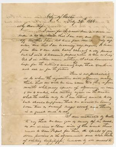 Thumbnail for Letter from David C. Dickson to his wife - July 26, 1846