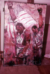 Painting: John Carlos and Tommy Smith at the 1968 Olympic games