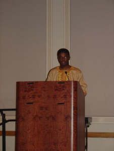 Student speaker at BHM banquet 2006