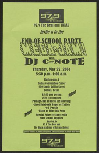 Flyer: End of School Party Mega-Jam!