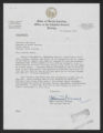 Letter: Major General Claude T. Bowers to Gov. Dan K. Moore, February 16, 1968