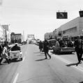 Thumbnail for Law enforcement offices and journalists in front of the Edmund Pettus Bridge in downtown Selma, Alabama, at the start of the Selma to Montgomery March.